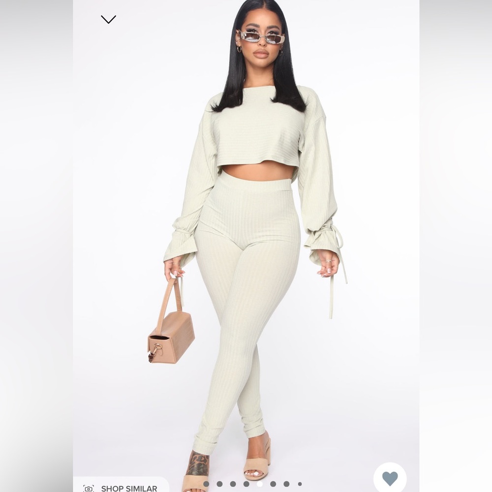 Sage rest up rib legging set - Picture 2 of 5